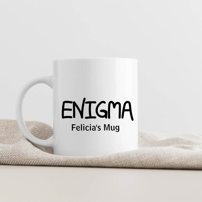 Authentischer schwarzer Tinten-Handlettering-Spruc Kaffeetasse (Von Creator hochgeladen)