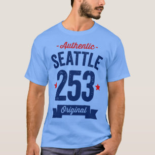 Authentischer Seattle 253-Bereichscode T-Shirt