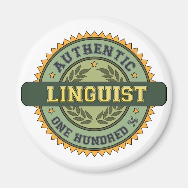 Authentischer Sprachwissenschaftler Magnet (Vorne)