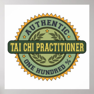 Authentischer Tai-Chi-Praktiker Poster