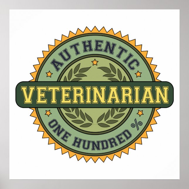 Authentischer Tierarzt Poster (Vorne)