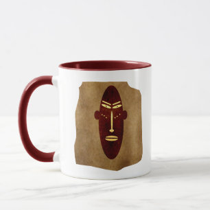 Authentisches abstraktes Aborigine-Gesicht Tasse