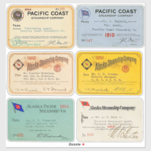 Authentisches Alaska und pazifische Aufkleber