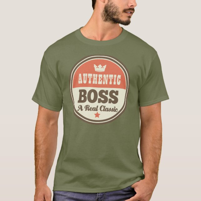 Authentisches Chef-(lustiges) Geschenk T-Shirt (Vorderseite)