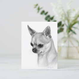 Authentisches Chihuahua-Artwork Postkarte
