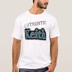 Authentisches Clan Keith Tartan Namensdesign T-Shirt