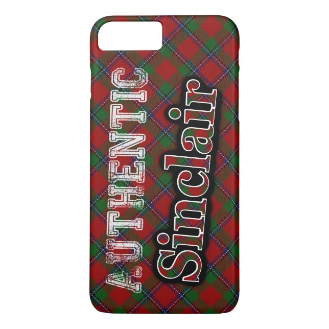 Authentisches Clan Sinclair Scottish Tartan Design Case-Mate iPhone Hülle (Rückseite)
