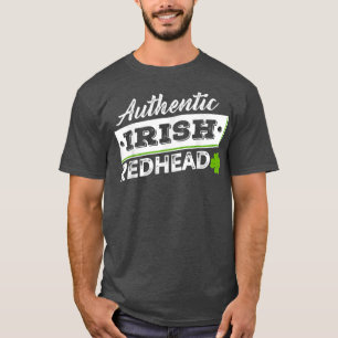 Authentisches Irish Redhead Lucky Kleeblatt St Pat T-Shirt