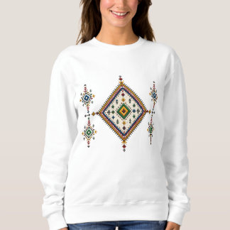 Authentisches Marokkanisches Amazigh-Teppichmuster Sweatshirt