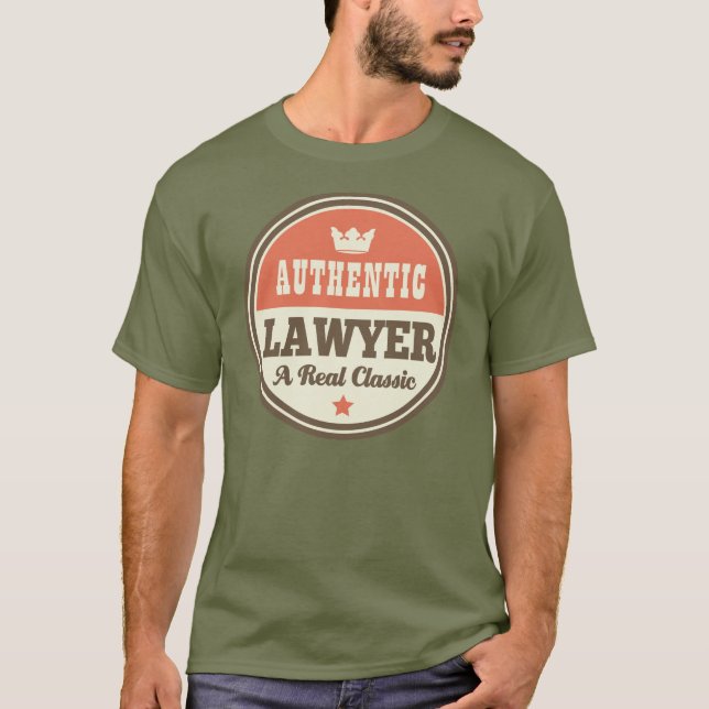 Authentisches Rechtsanwalt-(lustiges) Geschenk T-Shirt (Vorderseite)