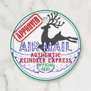 Authentisches Weihnachtsmann-Airmail-Siegel Geschenkanhänger
