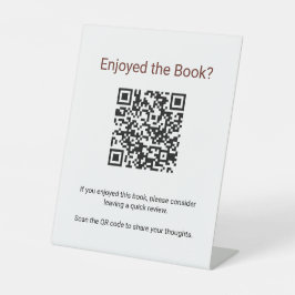 Author Book Launch Scan to Review Dispaly Sockelschild