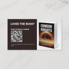 Author QR Code Book Review Request Promo Marketing Visitenkarte