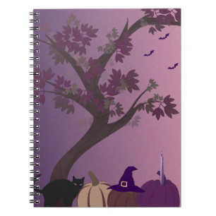 Authumn Themed Purple Journal-Hexen-Ästhetik Notizblock