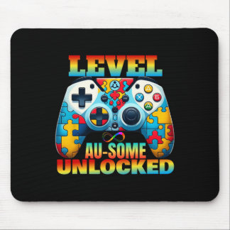 Autis für Level Au-some Unlock Video Game Controll Mousepad