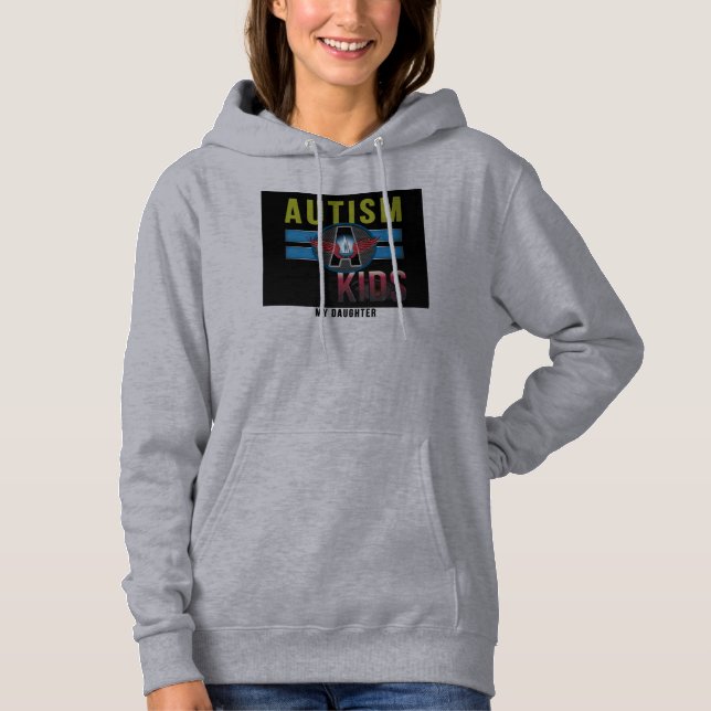 Autism A Kids Women's American Apparel Fleece Top* Hoodie (Vorderseite)