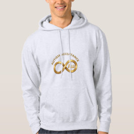 Autism Acceptance Au Gold Infinity Symbol Hoodie