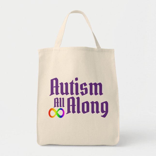 Autism All Along Tragetasche (Vorne)