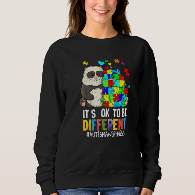 Autism Autistic Asperger Syndrom Aspie Puzzle Auti Sweatshirt (Vorderseite)