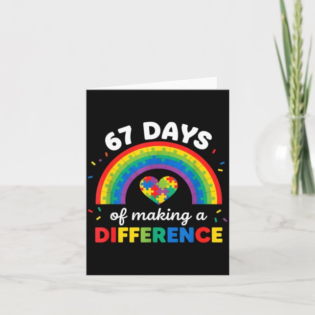Autism Awareness 67 Days Of Making A Difference 6  Karte (Vorderseite)