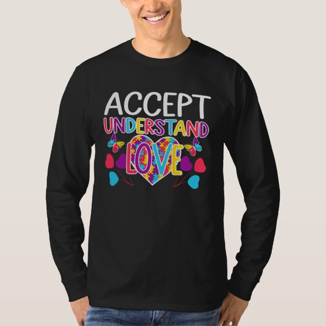 Autism Awareness  Accept Understand Love ASD T-Shirt (Vorderseite)