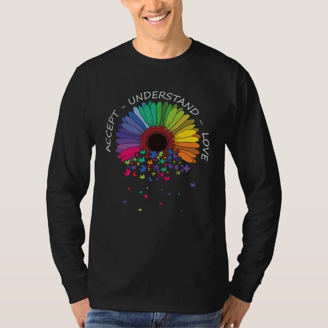 Autism Awareness Accept Understand Love Support Au T-Shirt (Vorderseite)