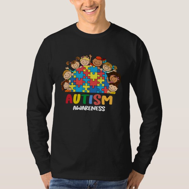 Autism Awareness Acceptance Kids Women Grandma Mom T-Shirt (Vorderseite)