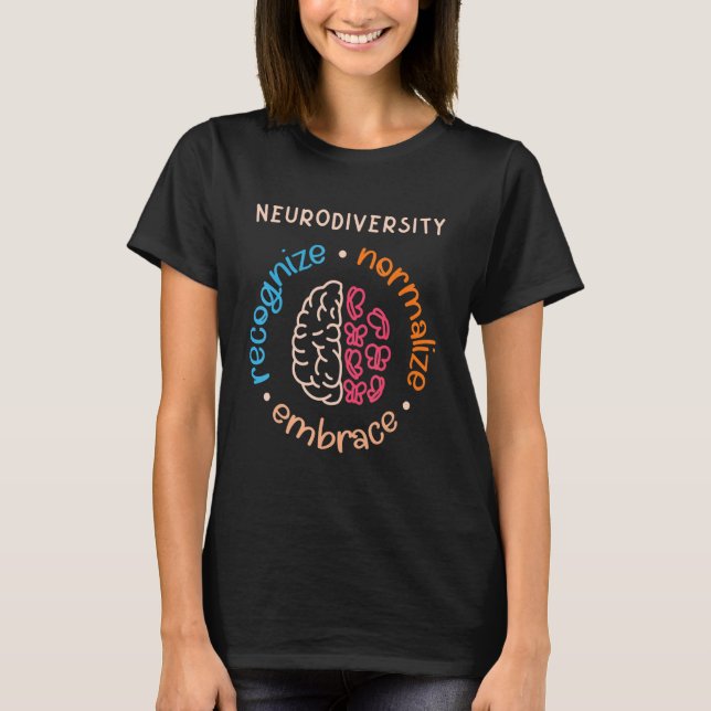 Autism Awareness Acceptance Neurodiversity Gifts W T-Shirt (Vorderseite)