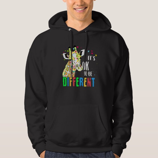 Autism Awareness Acceptance Women Kid Its Ok To Be Hoodie (Vorderseite)