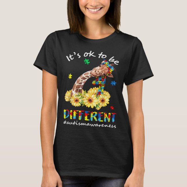 Autism Awareness Acceptance Women Kid Its Ok To Be T-Shirt (Vorderseite)