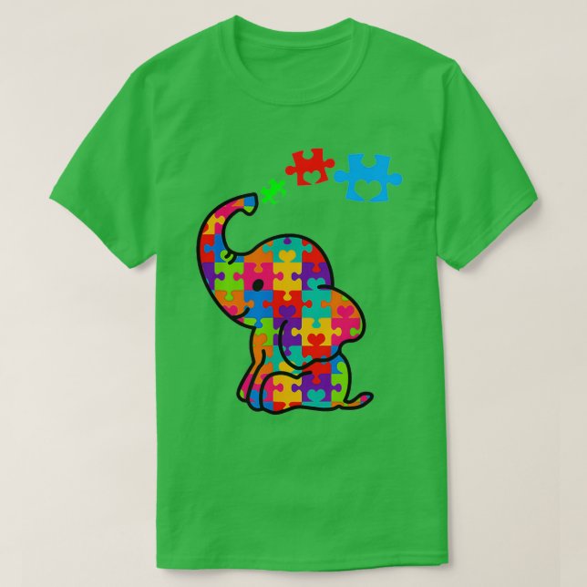 Autism Awareness Autism Elephant Autism Mom Gift L T-Shirt (Design vorne)