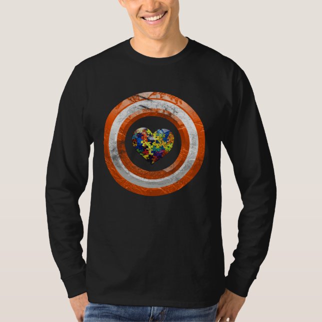 Autism Awareness Autistic Diversity Heart Puzzle T-Shirt (Vorderseite)