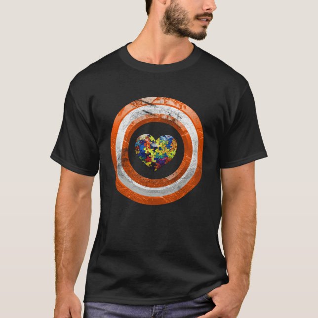 Autism Awareness Autistic Diversity Heart Puzzle T-Shirt (Vorderseite)