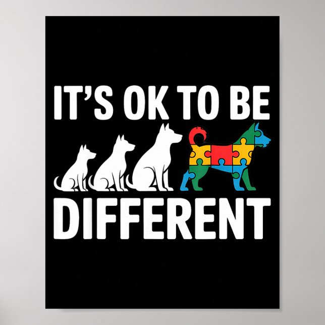 Autism awareness autistic  poster (Vorne)