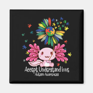 Autism awareness , axolotl lovers T-Shirt134  Magnet