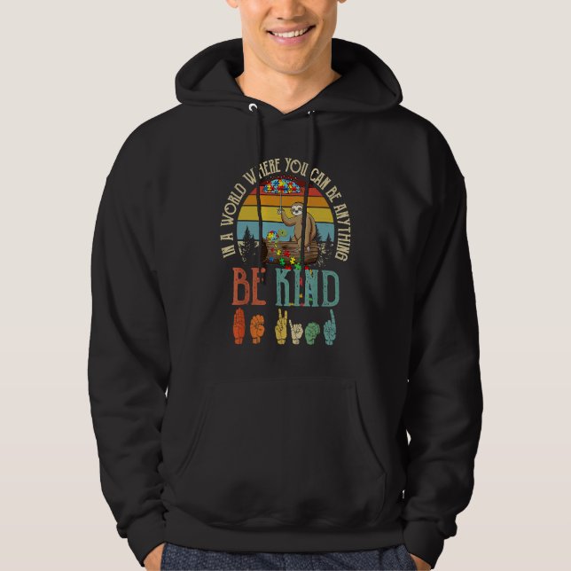 Autism Awareness Be Kind Special Education Teacher Hoodie (Vorderseite)