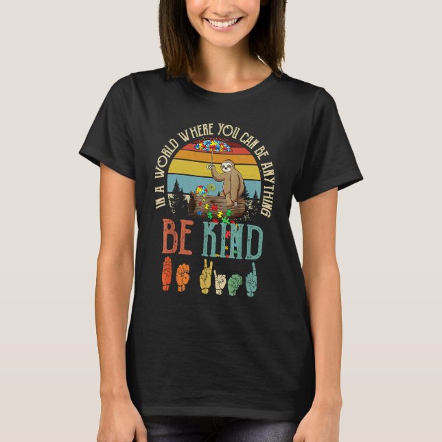 Autism Awareness Be Kind Special Education Teacher T-Shirt (Vorderseite)