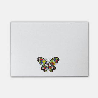 Autism Awareness Butterfly Post-it Klebezettel