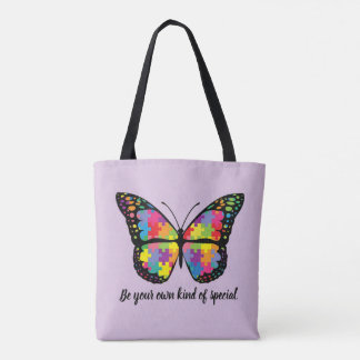 Autism Awareness Butterfly Puzzle Piece