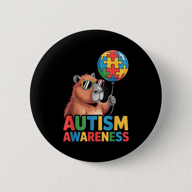 Autism awareness  button (Vorderseite)
