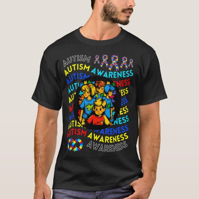 Autism Awareness Children For Teacher Autism Moms  T-Shirt (Vorderseite)