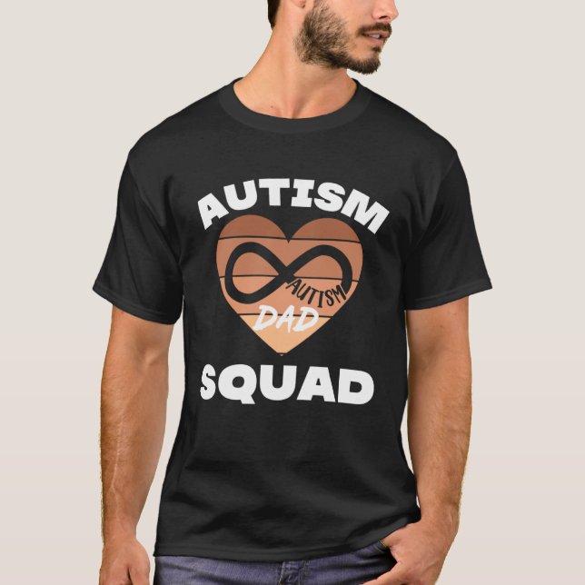 Autism Awareness Dad Of Autistic Son Kids Autism D T-Shirt (Vorderseite)