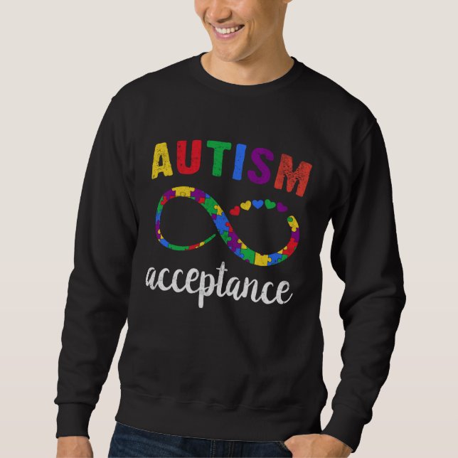 Autism Awareness Day Kids Boys Autistic Child Acce Sweatshirt (Vorderseite)