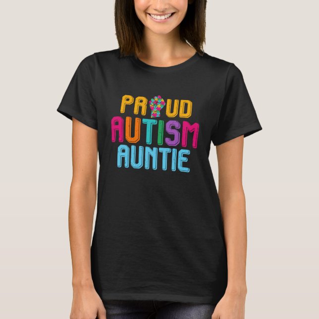 Autism Awareness Day Matching Family Proud Autism  T-Shirt (Vorderseite)