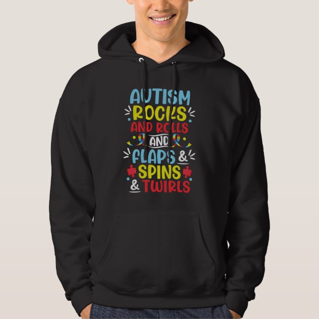 Autism Awareness Family Support Mom Autism Boys Gi Hoodie (Vorderseite)