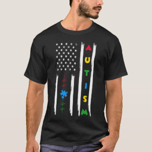 Autism Awareness Flag Puzzle T-Shirt