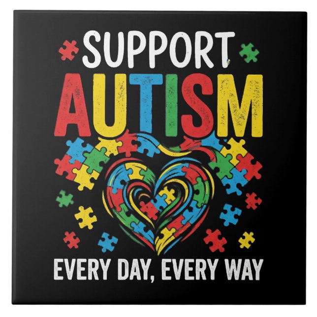 Autism awareness fliese (Vorderseite)