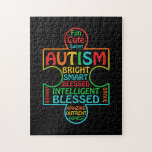 Autism Awareness Heart Puzzle
