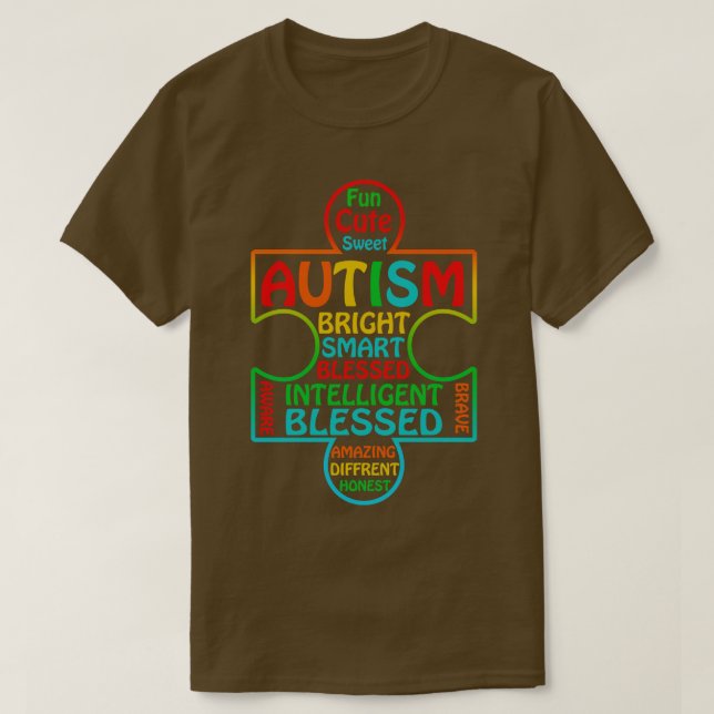 Autism Awareness Heart T-Shirt (Design vorne)