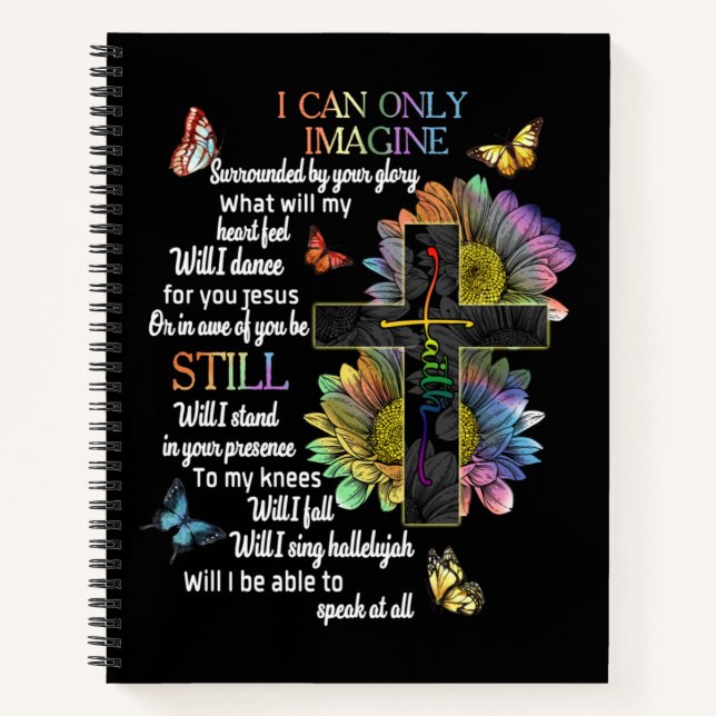 Autism Awareness I Can Only Imagine Jesus Faith Notizbuch (Vorderseite)